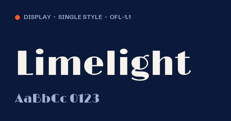 Vorschau des Fonts Limelight