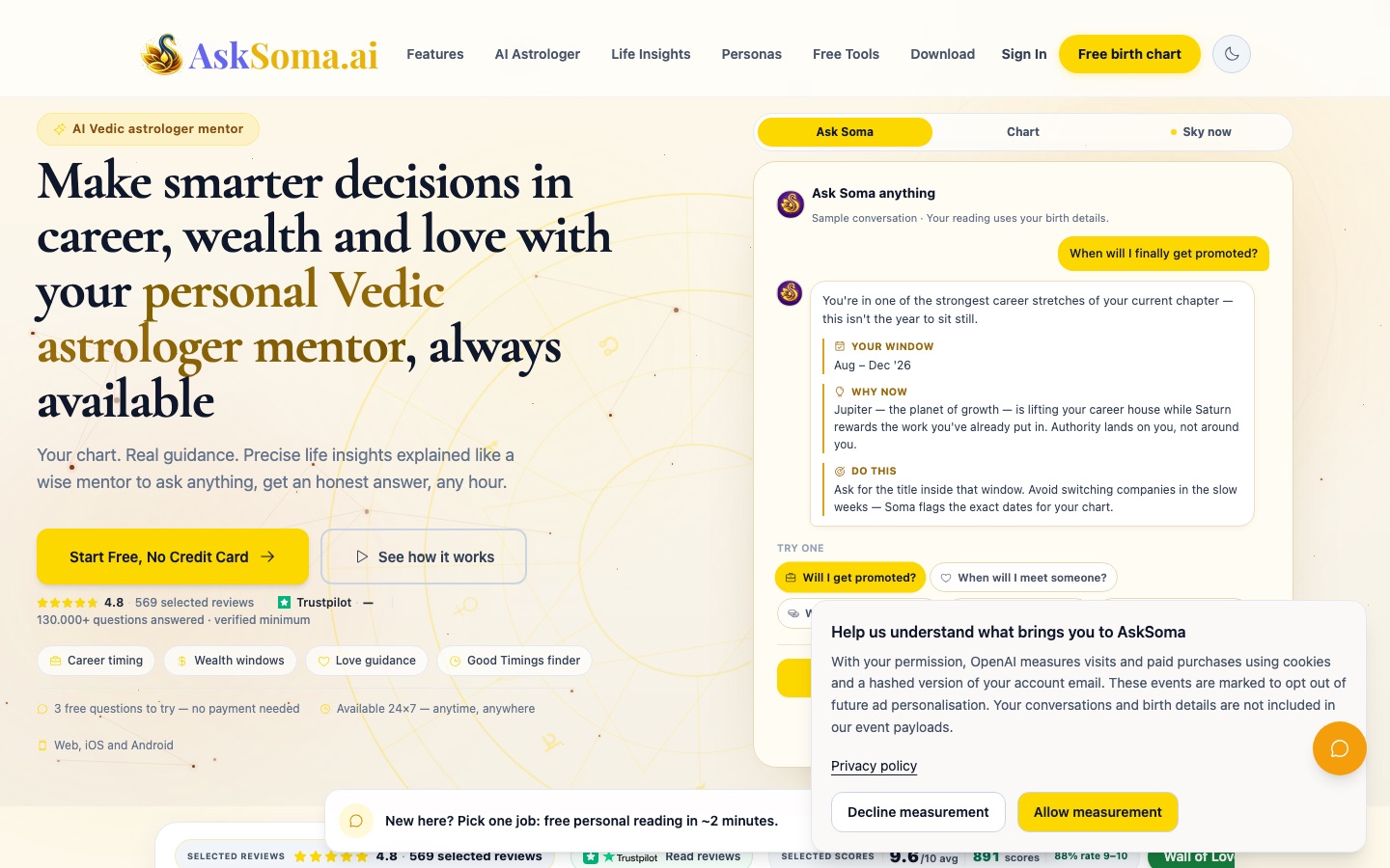 Home page del sito di AskSoma