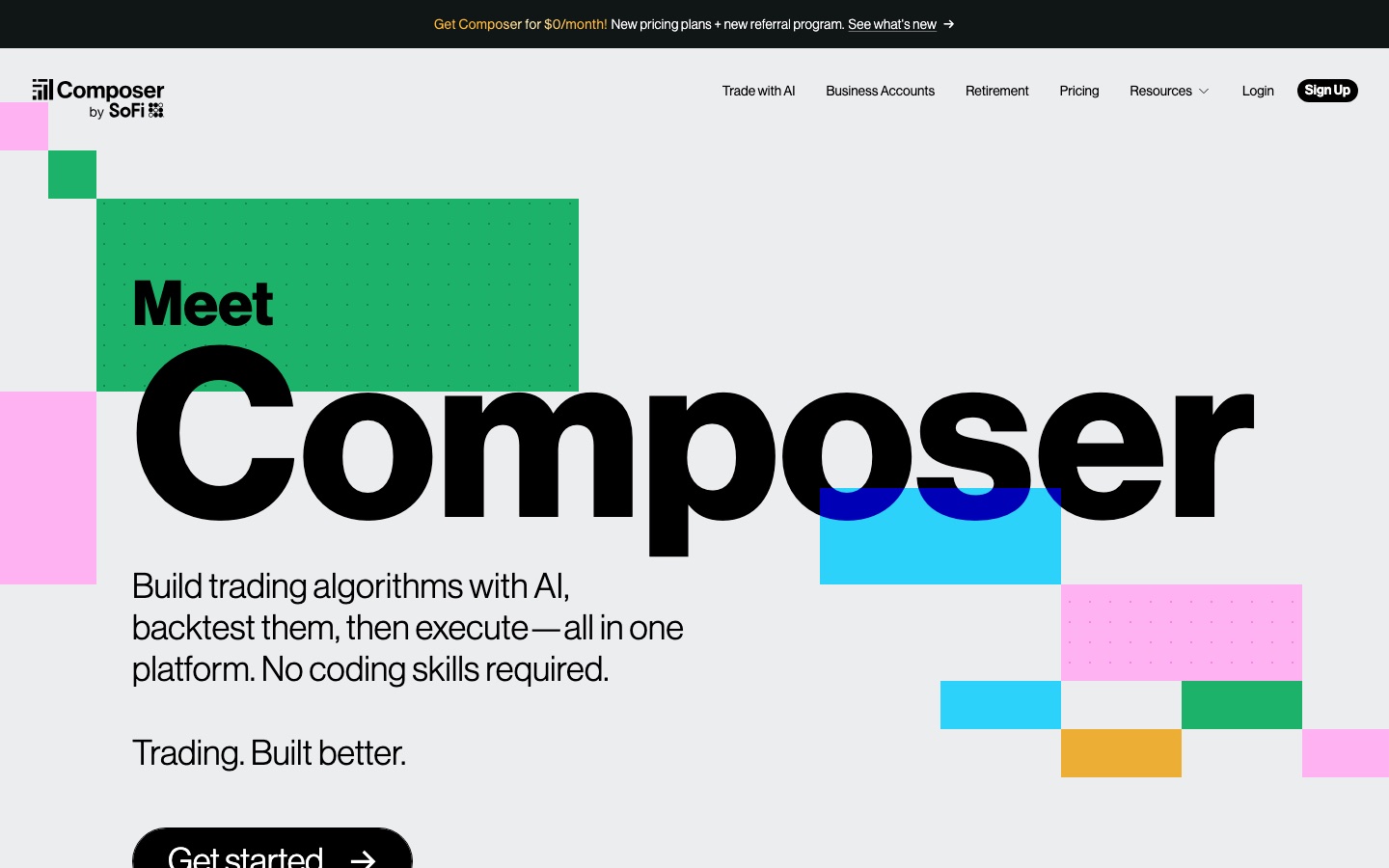 Composer web sitesinin ana sayfası