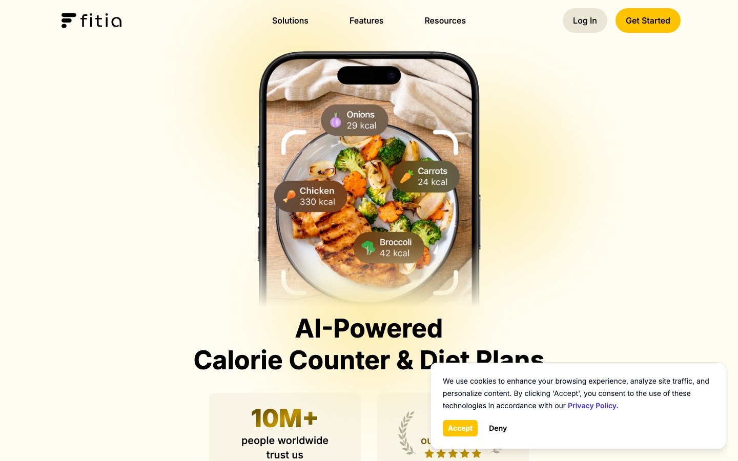 Home page del sito di Fitia