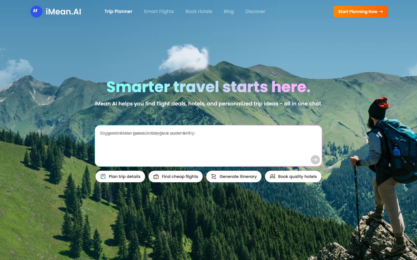 iMean AI website home page