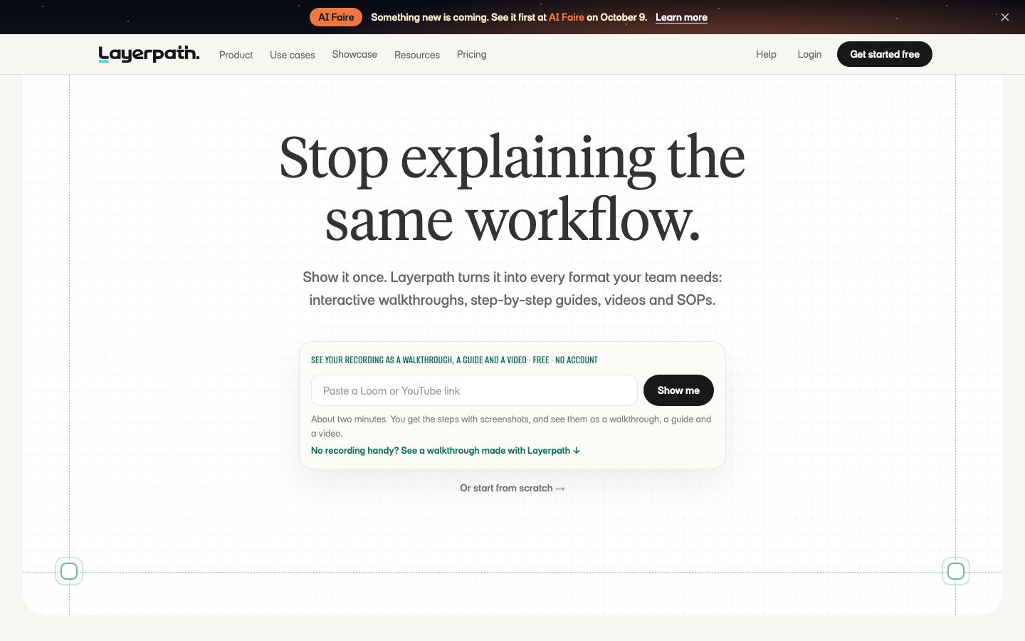 Layerpath website home page