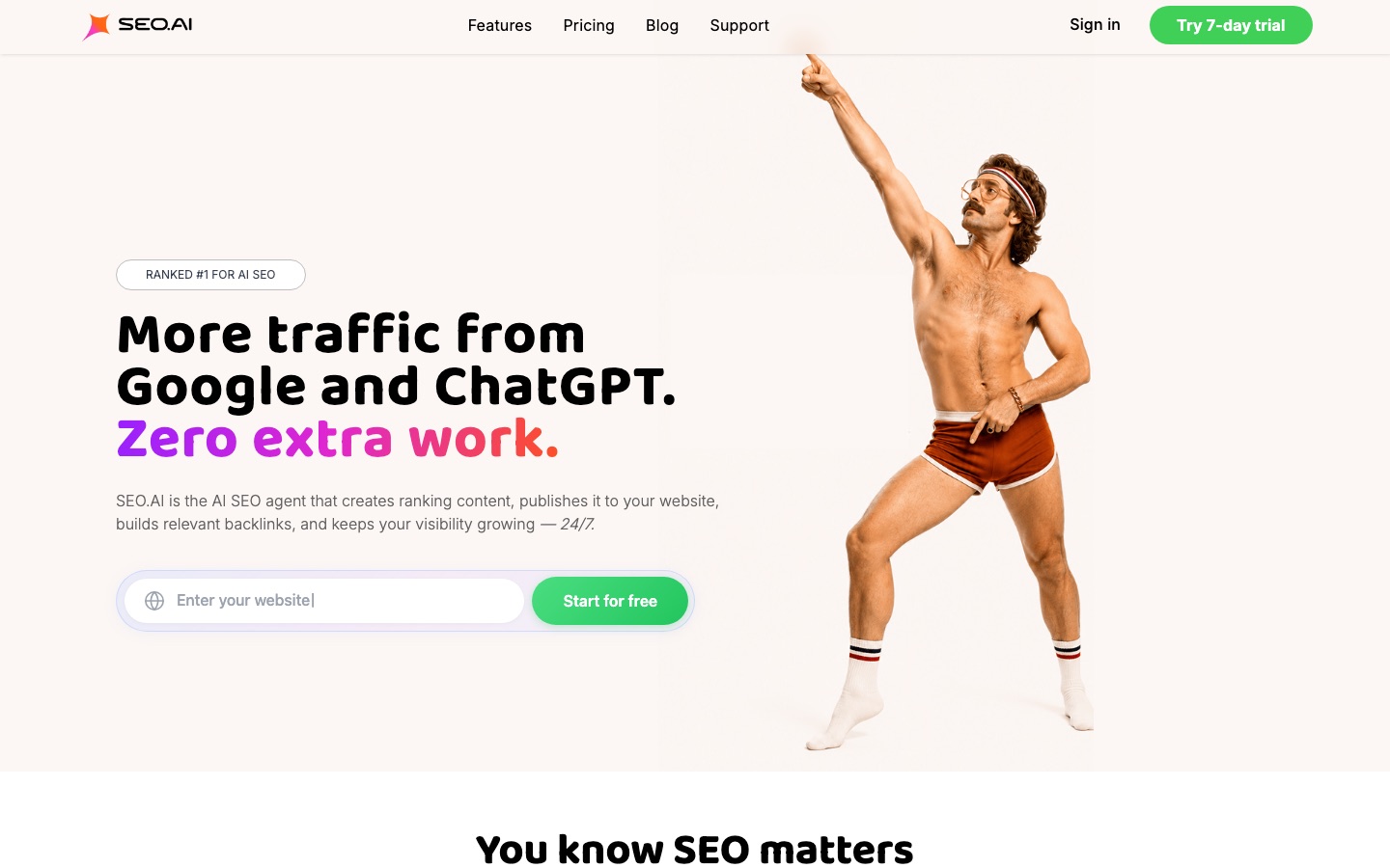 SEO.AI website home page