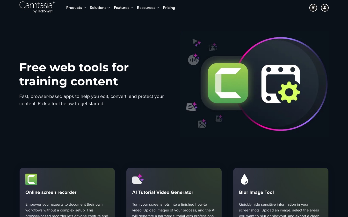 TechSmith free web tools page